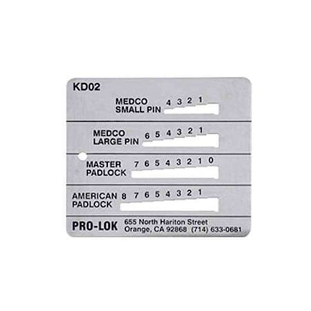 Pro-Lok ProLok: Key Decoder-Med, Master, AmPad PRL-KD02